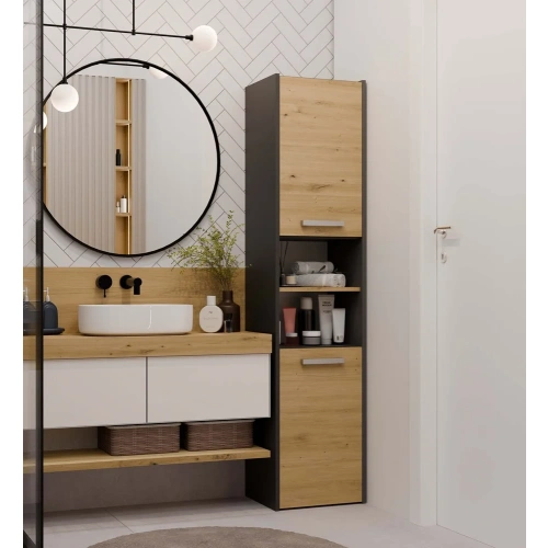 Słupek łazienkowy Sara S40 ANTRACYT DĄB ARTISAN-2