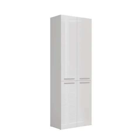 Słupek łazienkowy Nel 1K/DD BIAŁY POŁYSK-4