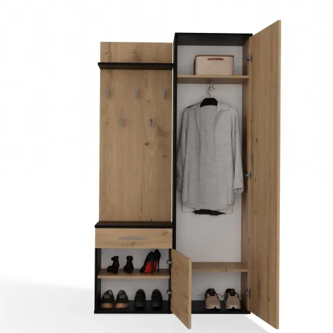 Garderoba Duo DUO ANTRACYT ARTISAN-4