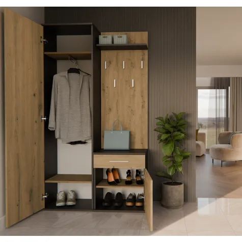 Garderoba Duo DUO ANTRACYT ARTISAN-6