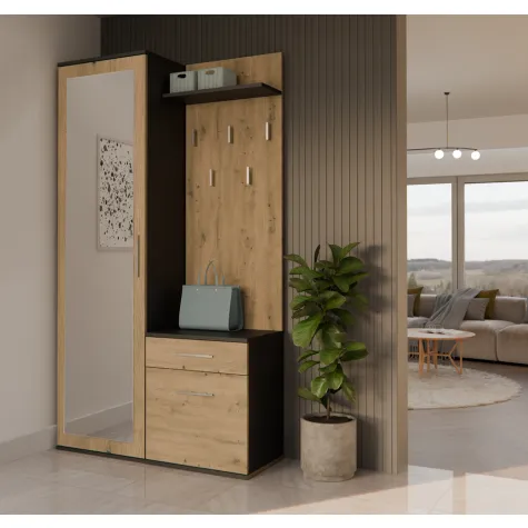 Garderoba Duo DUO ANTRACYT ARTISAN-7