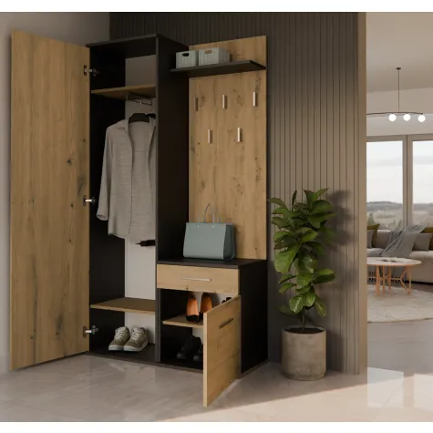 Garderoba Duo DUO ANTRACYT ARTISAN-8