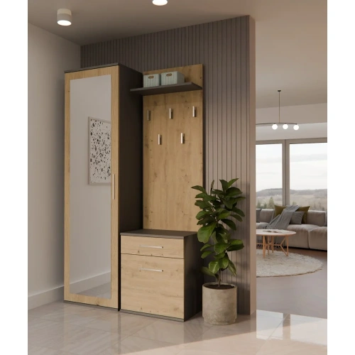 Garderoba DUO ANTRACYT ARTISAN-2
