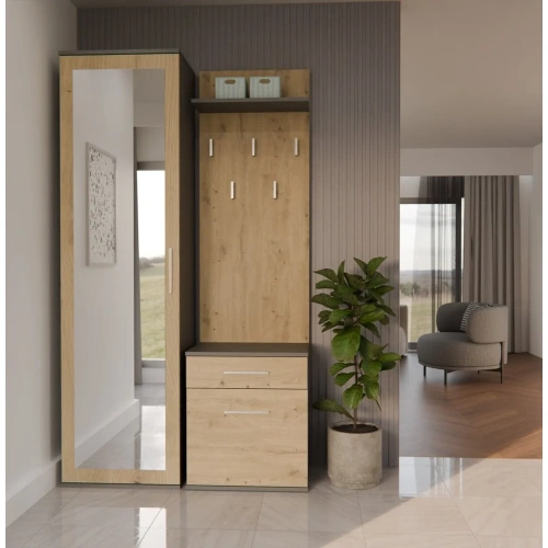 Garderoba DUO ANTRACYT ARTISAN-4