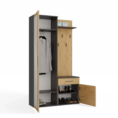 Garderoba DUO ANTRACYT ARTISAN-7