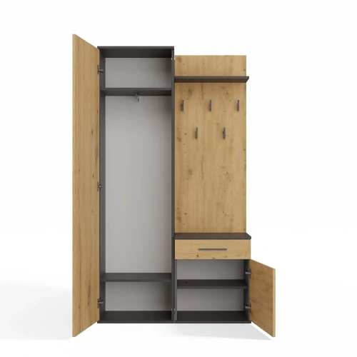 Garderoba DUO ANTRACYT ARTISAN-9