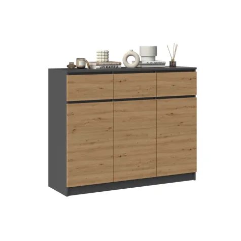 Komoda Malwa 3D3S ANTRACYT ARTISAN-2