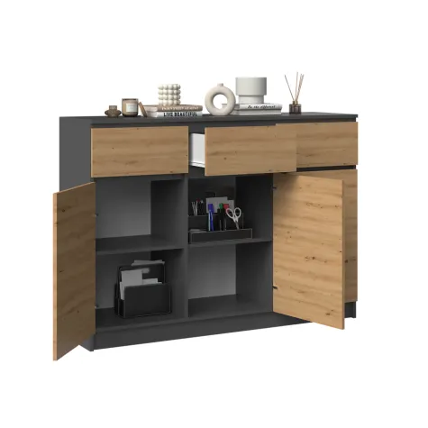 Komoda Malwa 3D3S ANTRACYT ARTISAN-3