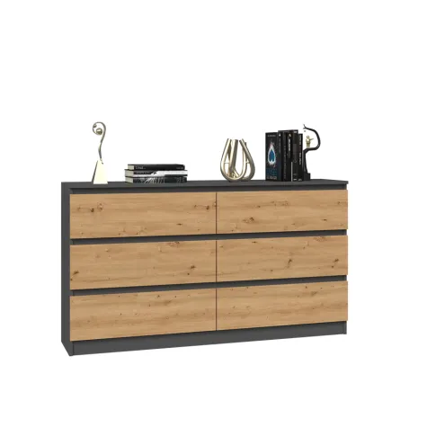 Komoda Malwa M6/140 ANTRACYT ARTISAN-2