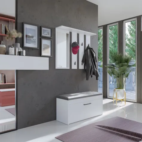 Wieszak Parma PARMA BIAŁY-4