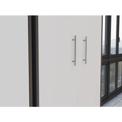 Regał Oliv 2D ANTRACYT BIEL-6