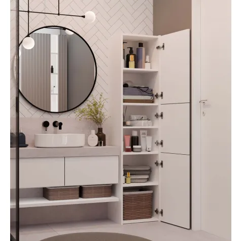 Słupek łazienkowy Sara S43 BIAŁY-3