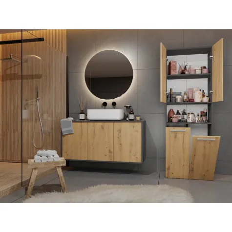 Słupek łazienkowy Nel 2K/DK ANTRACYT ARTISAN-5