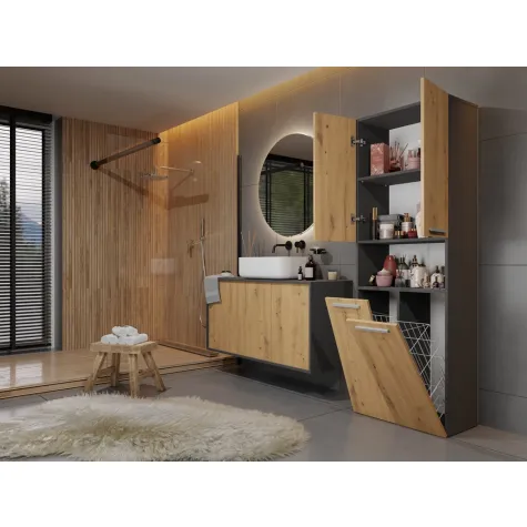 Słupek łazienkowy Nel 2K/DK ANTRACYT ARTISAN-7