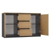 Komoda COSTA 1D3S/2D3S BA ANTRACYT DĄB ARTISAN-4