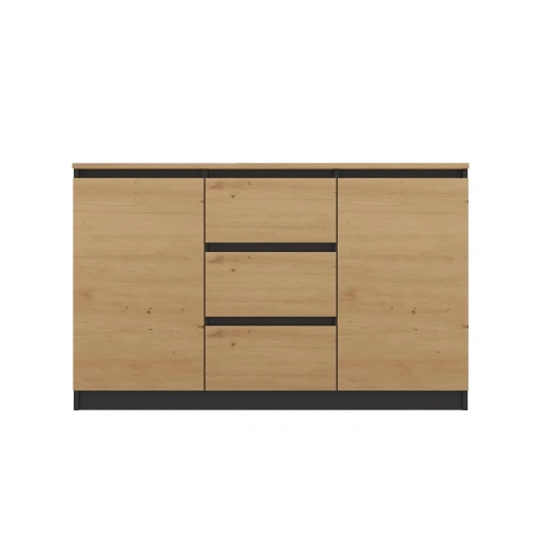 Komoda COSTA 1D3S/2D3S BA ANTRACYT DĄB ARTISAN-5