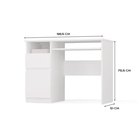 Biurko PORTO LEWE BIAŁY-5