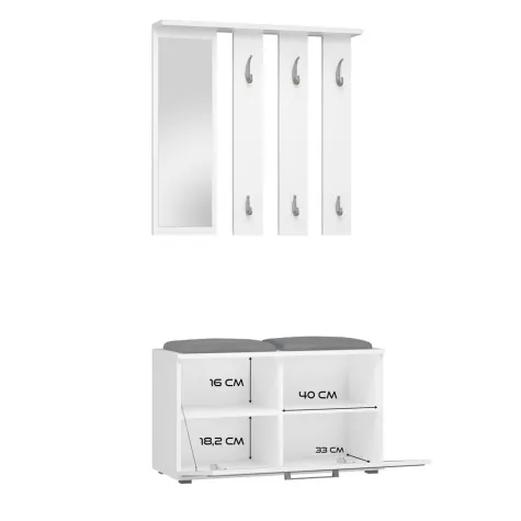 Garderoba Opal OPAL BIAŁY-7