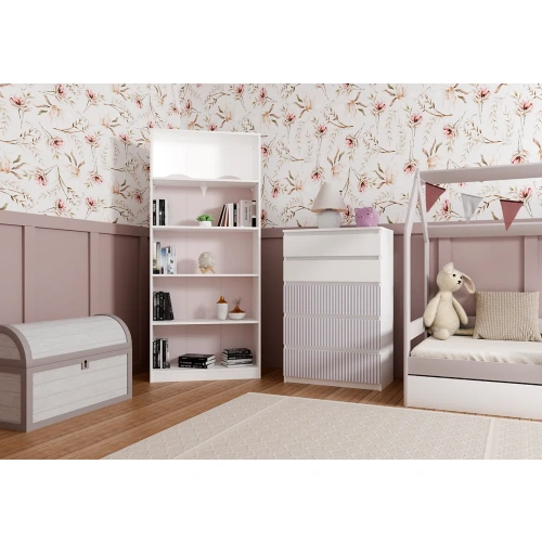 Komoda Malwa M5 ARTESO PINK Różowy-2