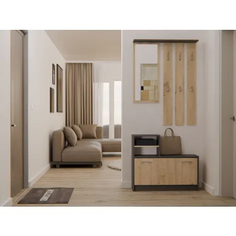 Garderoba Vera VERA ANTRACYT ARTISAN-7