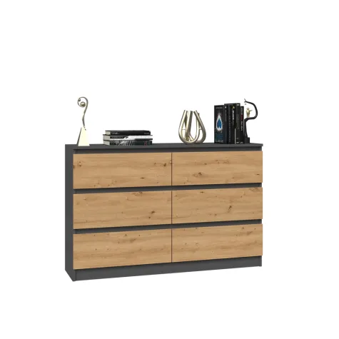 Komoda Malwa M6/120 ANTRACYT ARTISAN-2