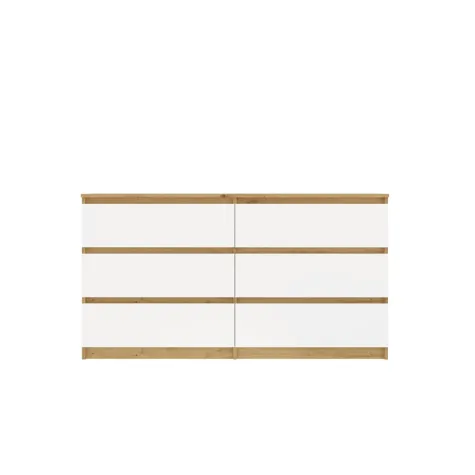 Komoda Malwa M6 140 DĄB ARTISAN BIAŁY-6