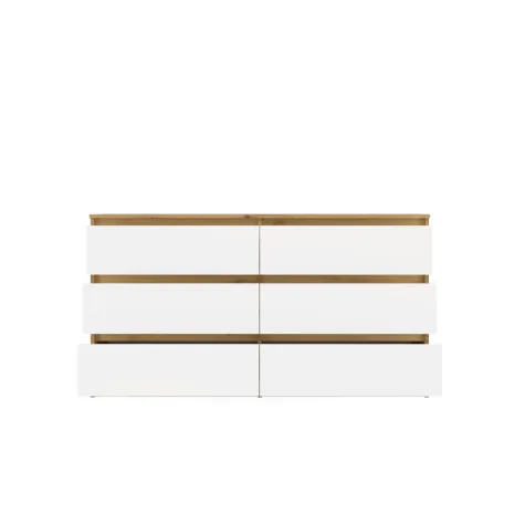 Komoda Malwa M6 140 DĄB ARTISAN BIAŁY-7