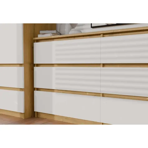 Komoda Malwa M6 140 DĄB ARTISAN BIAŁY-9