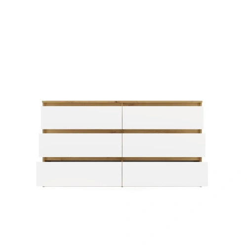 Komoda Malwa M6 140 DĄB ARTISAN BIAŁY-7