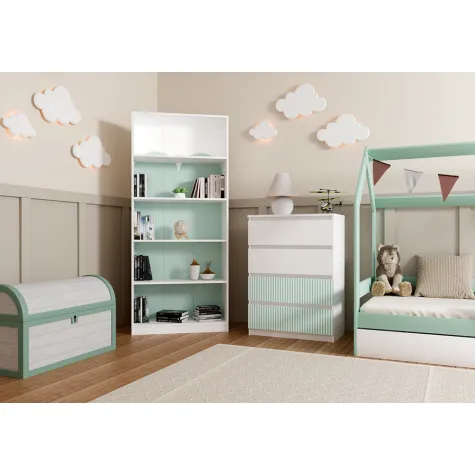 Komoda Malwa M4 ARTESO MINT Miętowy-2