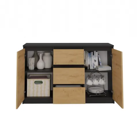 Komoda Malwa 2D3S ANTRACYT ARTISAN-4