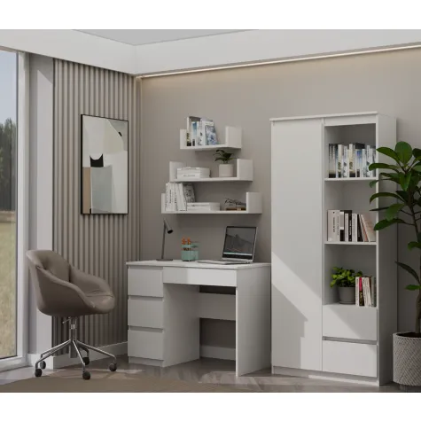 Biurko Mijas LEWE BIAŁY-6