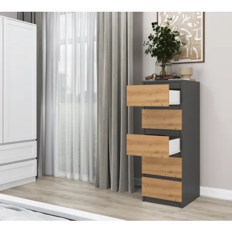 Komoda Malwa W5 ANTRACYT ARTISAN-5