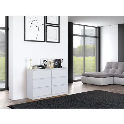 Komoda Malwa M6/120 BIAŁY-11