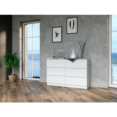 Komoda Malwa M6/120 BIAŁY-5