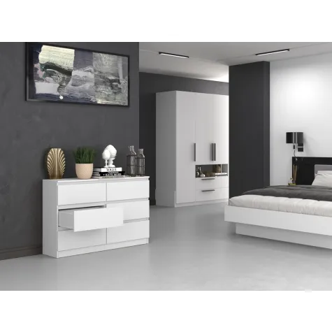 Komoda Malwa M6/120 BIAŁY-8