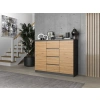 Komoda Malwa 2D4S 120 ANTRACYT DĄB ARTISAN-4