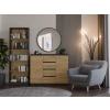 Komoda Malwa 2D4S 120 ANTRACYT DĄB ARTISAN-5