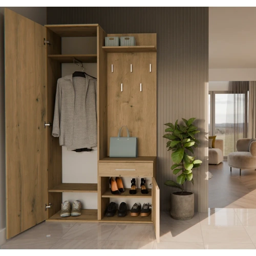 Garderoba DUO DĄB ARTISAN-2