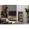 Witryna KAMARO 1DD SLIM DĄB ARTISAN Lamele Front Ryflowany-8