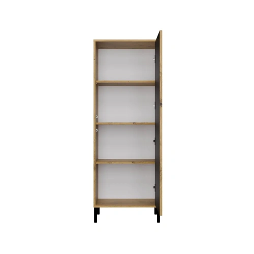 Witryna KAMARO 1DD SLIM DĄB ARTISAN Lamele Front Ryflowany-5