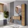 Słupek łazienkowy Sara S33 ANTRACYT DĄB ARTISAN-6