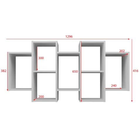 Regał BILBAO 7.0 BIAŁY-7
