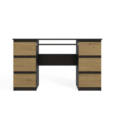 Biurko KUBA ANTRACYT DĄB ARTISAN-5