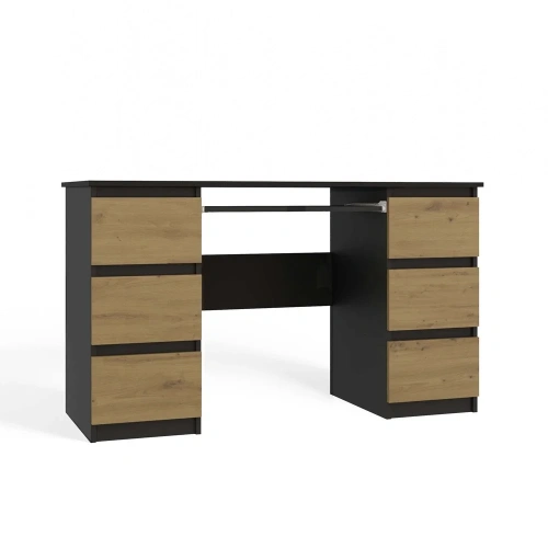 Biurko KUBA ANTRACYT DĄB ARTISAN-1