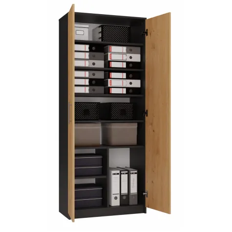 Regał Oliv 2D ANTRACYT ARTISAN-3