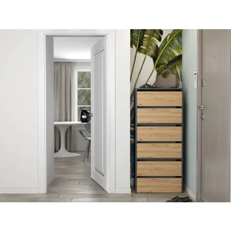 Szafka na obuwie MODO 1 ANTRACYT ARTISAN-6