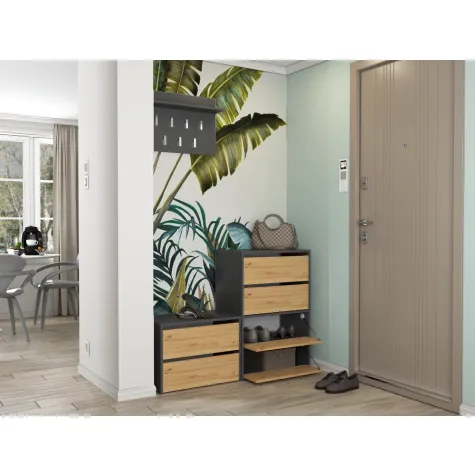 Szafka na obuwie MODO 1 ANTRACYT ARTISAN-16