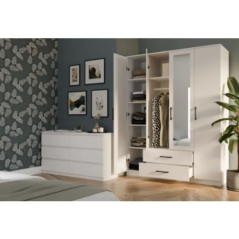 Szafa Romana 160X205L BIAŁY-4