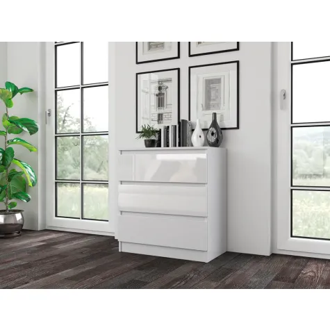 Komoda Malwa M3 BIAŁY POŁYSK-3